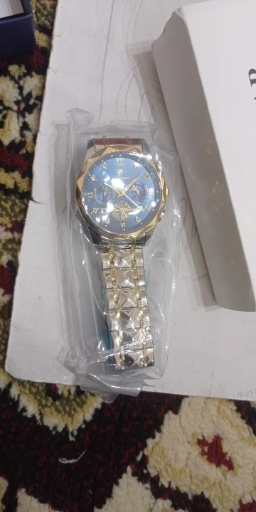 POEDAGAR Luxury Man Wristwatch Waterproof Luminous Chronograph photo review