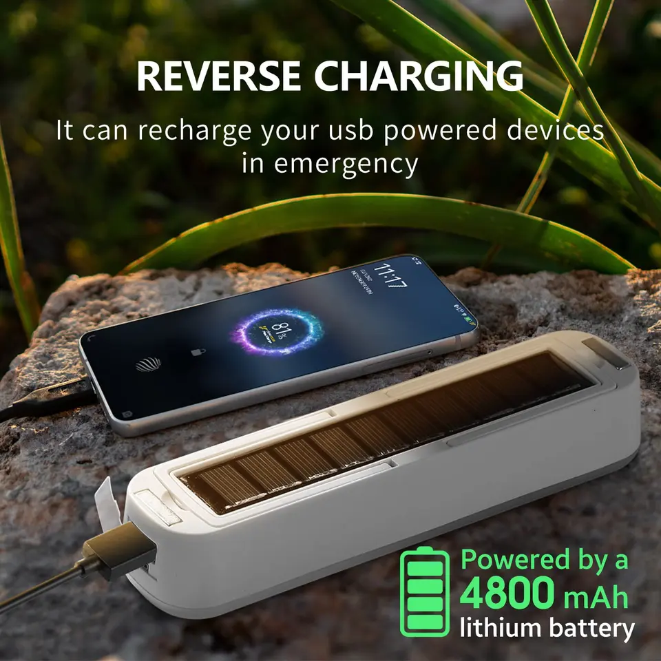 Lanterna Da Campeggio Portatile, Luce Da Tenda Ricaricabile Tramite USB - Foto 7