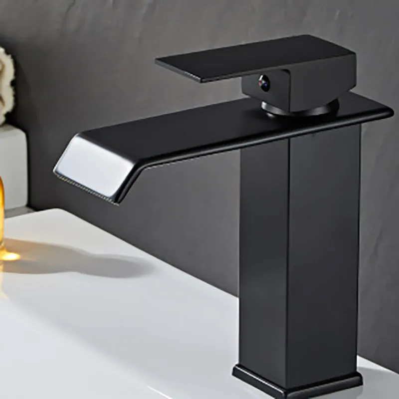 Basin Faucet Bathroom Faucet Countertop Faucet Black Gold Platinum Basin Washbasin Mixer Tap Bathroom Cabinet Bathroom Faucet Square