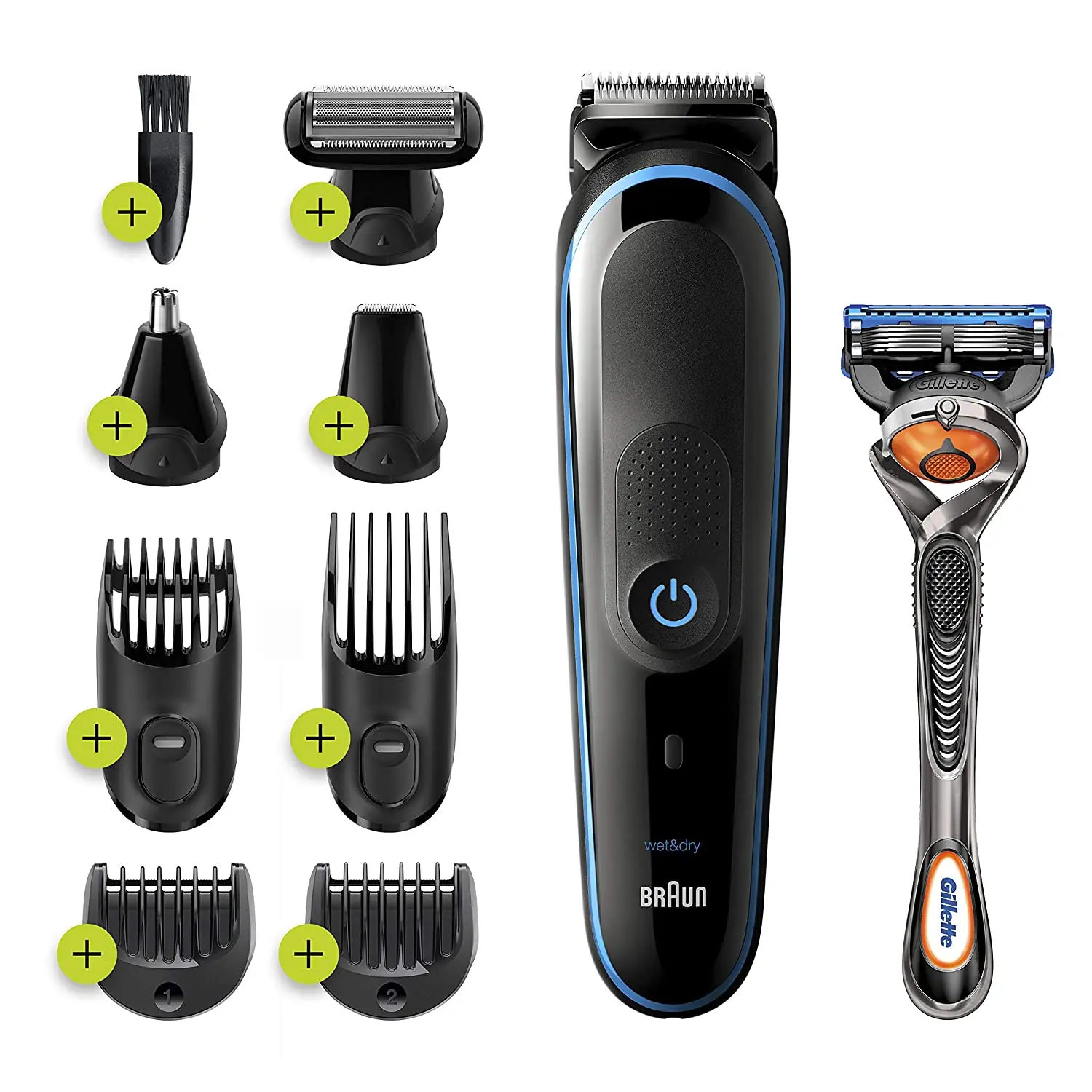 Braun Hair Clippers for Men 9-in-1 Beard, Ear and Nose Trimmer, Mens Grooming Kit, Body Groomer, Cordless & Rechargeable with ..