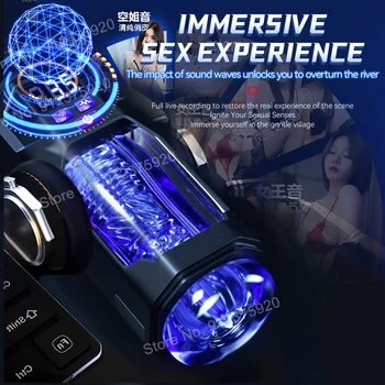 Automatic Male Masturbator Vibration Blowjob Sex Machine Real Oral Vagina Masturbation Cup for Men Pocket Pussy Vibrating Toy
