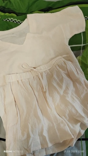 Women's Vacation Lapel Shirt & Shorts Set - Stretch Comfort photo review