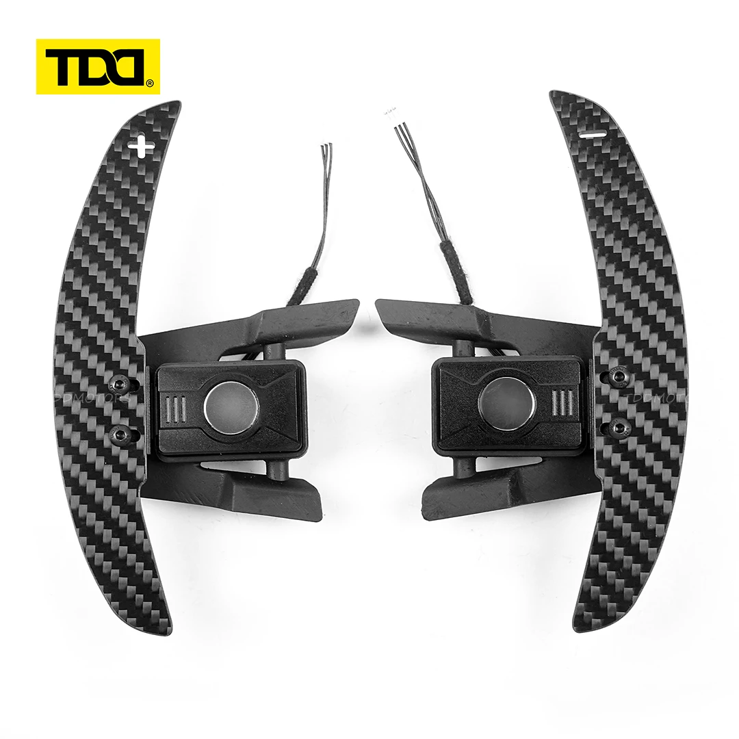 폭스바겐 골프 7 MK7 MK7.5 GTI 골프 R 시로코 아르테온용 TDD 플러그 앤 플레이 카본 파이버 마그네틱 패들 시프터