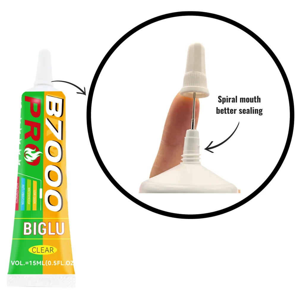 Ae9bd3ba1a0b34a64935c4ebd8ced8b623 BIGLU B7000 PRO Glue Clear Contact Universal Glass Plastic DIY Phone Repair Adhesive B-7000 With Precision Applicator