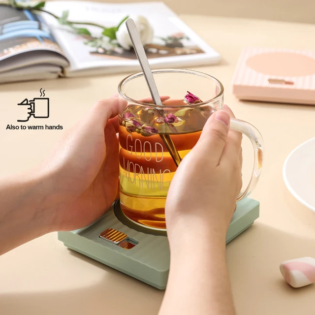 M316 Café Smart Mug Chauffant Tasse Électrique Assiette de Chauffage Pour  le Thé, L'eau, le Lait, le Café - Rose
