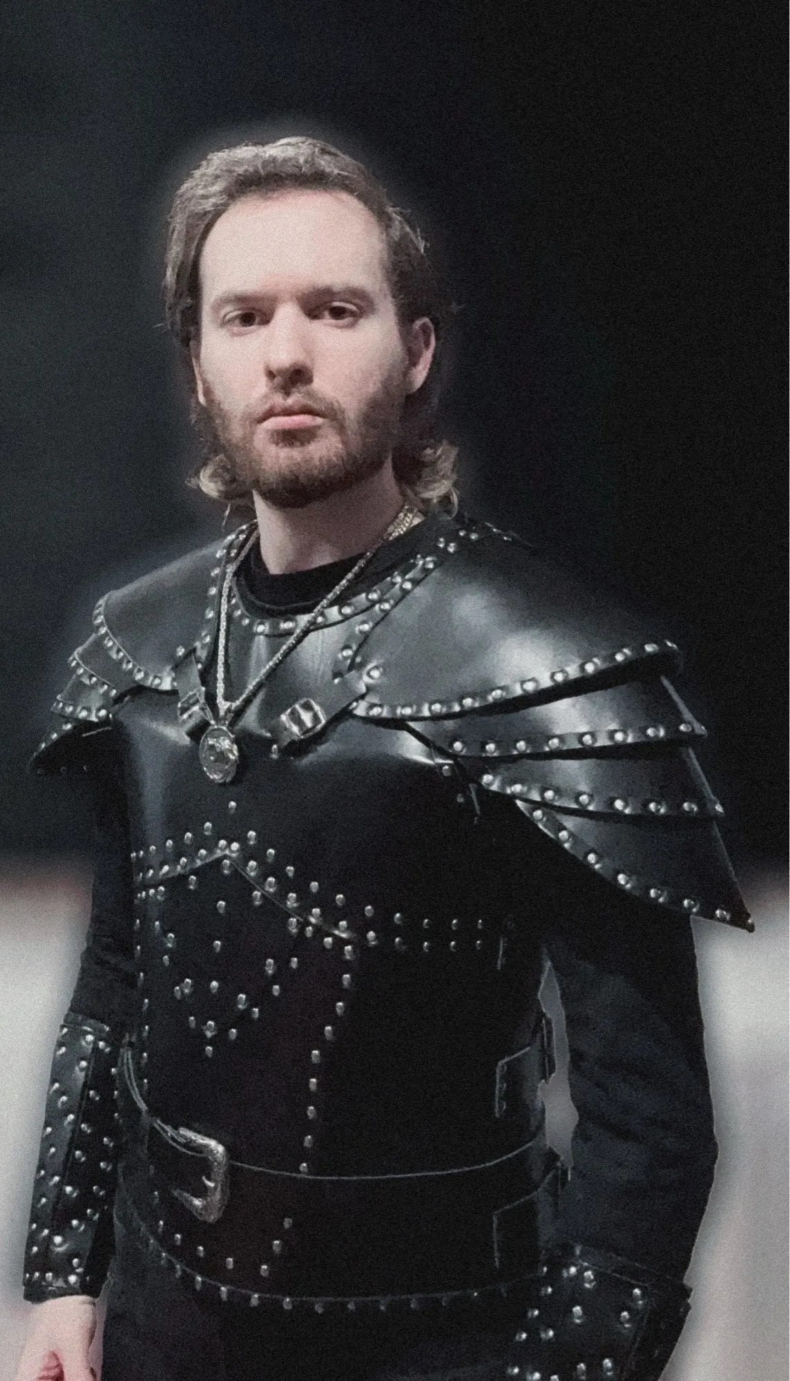 Armure De Poitrine Chevalier Médiéval En Cuir PU - Taille Unique Ajustable, Pour Cosplay, Halloween, Fêtes Thème Médiéval