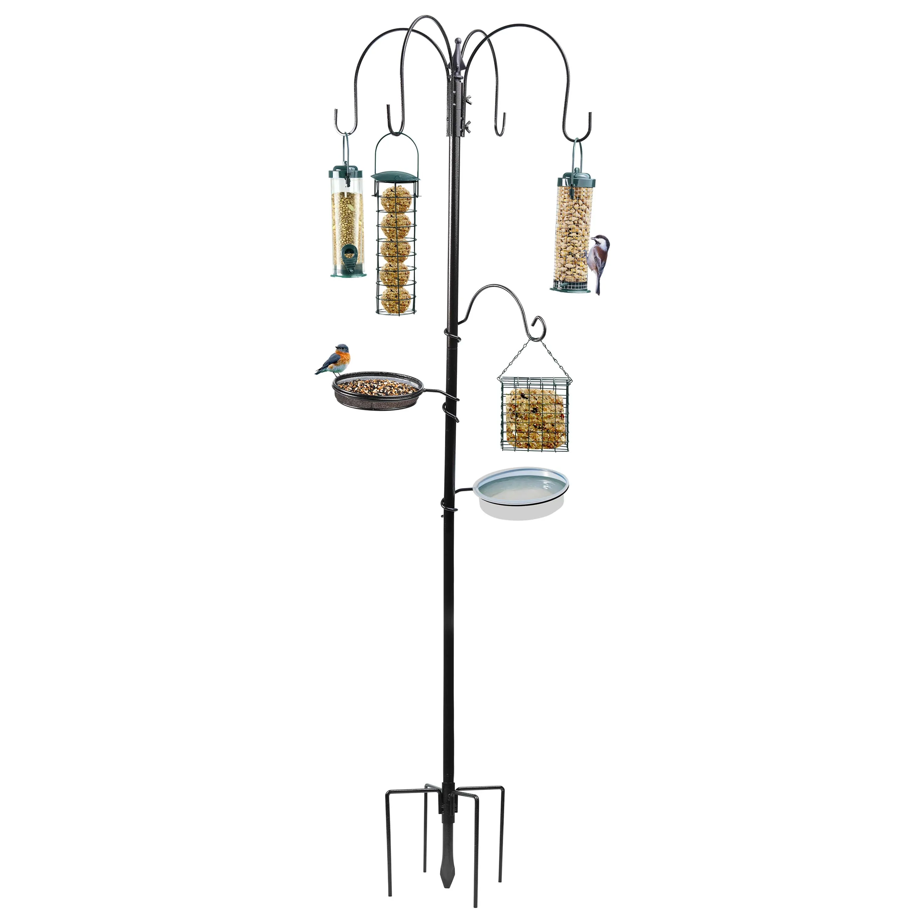 Bird Feeding Station With Water Bath and stabilizer