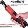 12V Electric Wrench Screwdriver 3/8 Cordless Ratchet Wrench Scaffolding Right Angle Wrench Power Tool Maximum Torque 65N.m 4