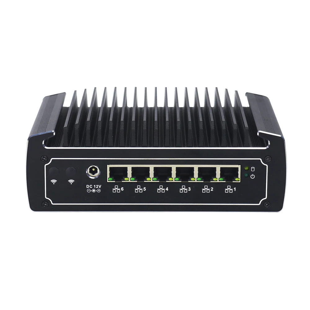 Hunsn Micro Firewall Appliance,Rx03,I5/I7,Mini Pc,Opnsense,Vpn,Router Pc,Aes-Ni,Nano Sim Slot,Hdmi,Com,6 X Intel I211, Supporto Vesa