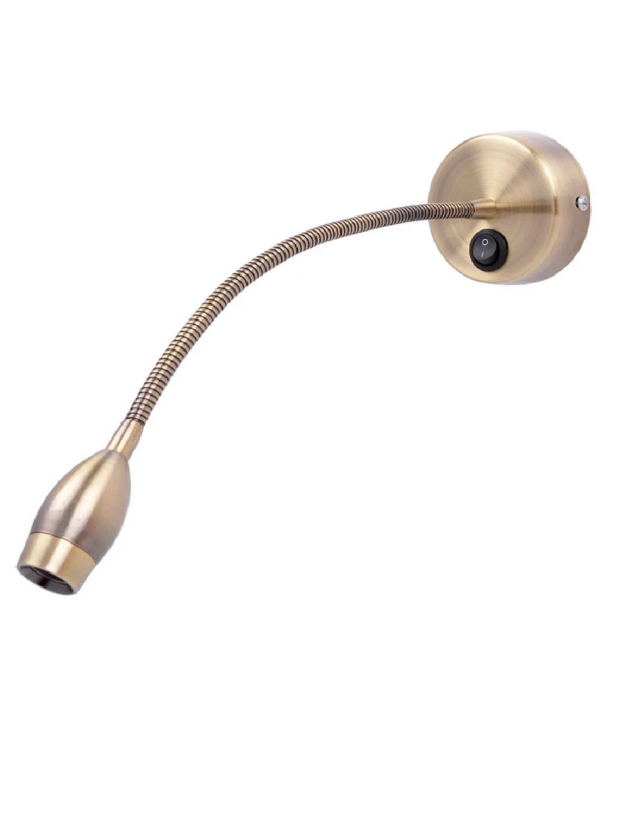 3w 110v/220v Vintage Led Gooseneck Over Bed Wall Reading Light Wall