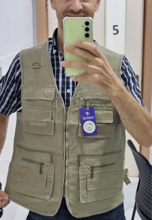 8XL 9XL 10XL New Male Casual Summer Big Size Cotton Sleeveless Vest With Many 16 Pockets Men Multi Pocket Photograph Waistcoat photo review