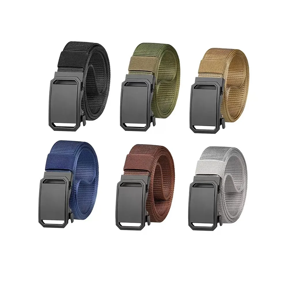 

Best Selling Tactical Belt Men's Imitation Nylon Leisure Belt Plastic Buckle Outdoor Belt