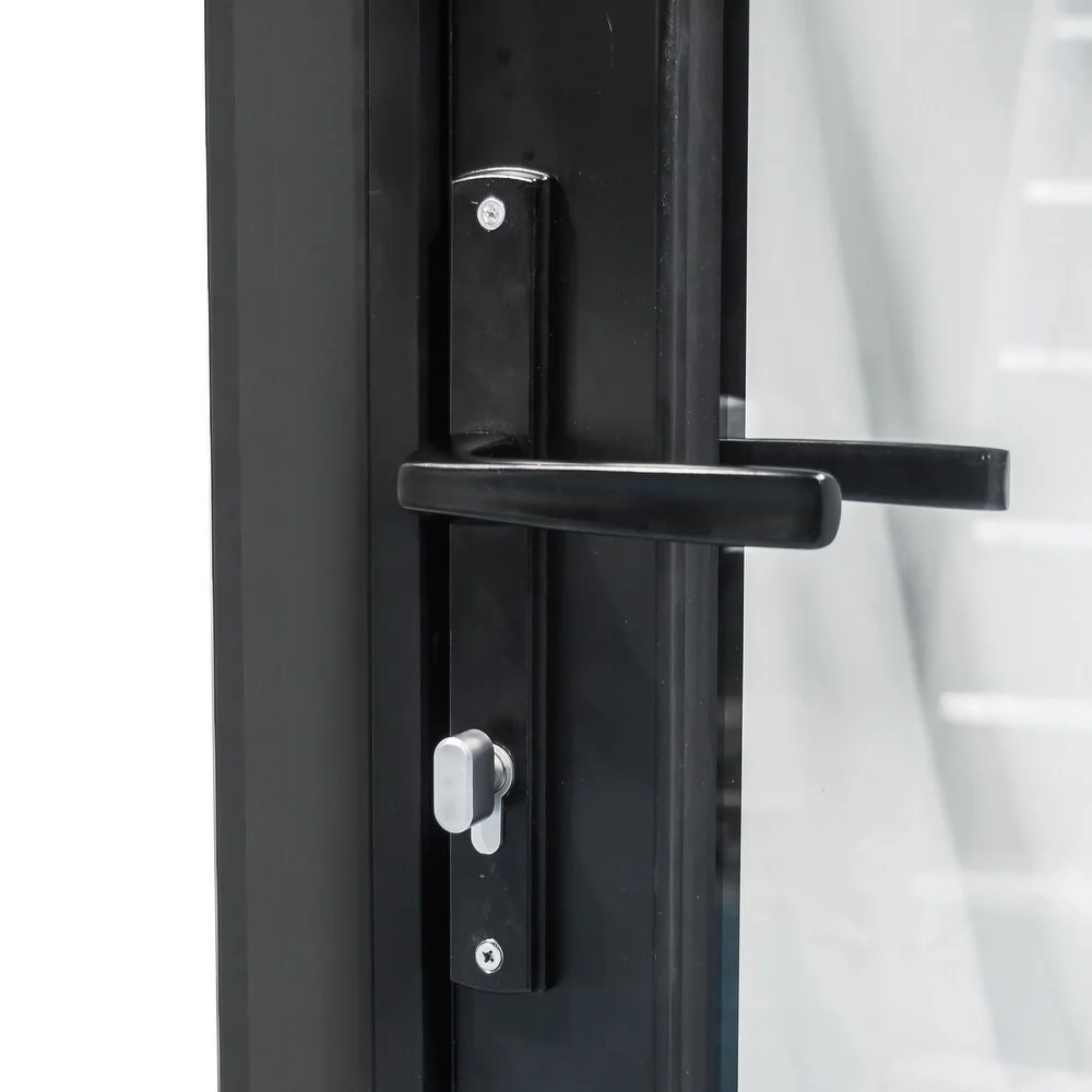 DN Villa Thermal Break Aluminum Glass Door Double Glazed Metal Narrow Frame Patio Bifold Door Accordion Type Folding Doors