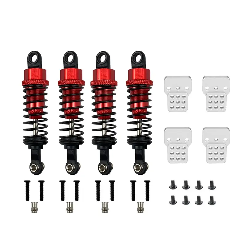 1 Set RC Car Metal Shock Absorber Oil Filled Type Shock Tower WPL C14 C24 MN D90 D91 MN99 99 Adjustable Upgrade Parts Rc Car Shock Absorbers