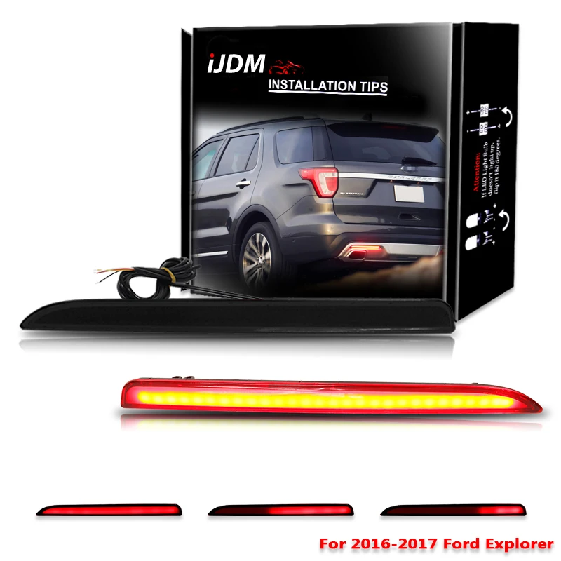Reflector LED De Parachoqu Trasero, Luz Trasera Para Subaru Forter