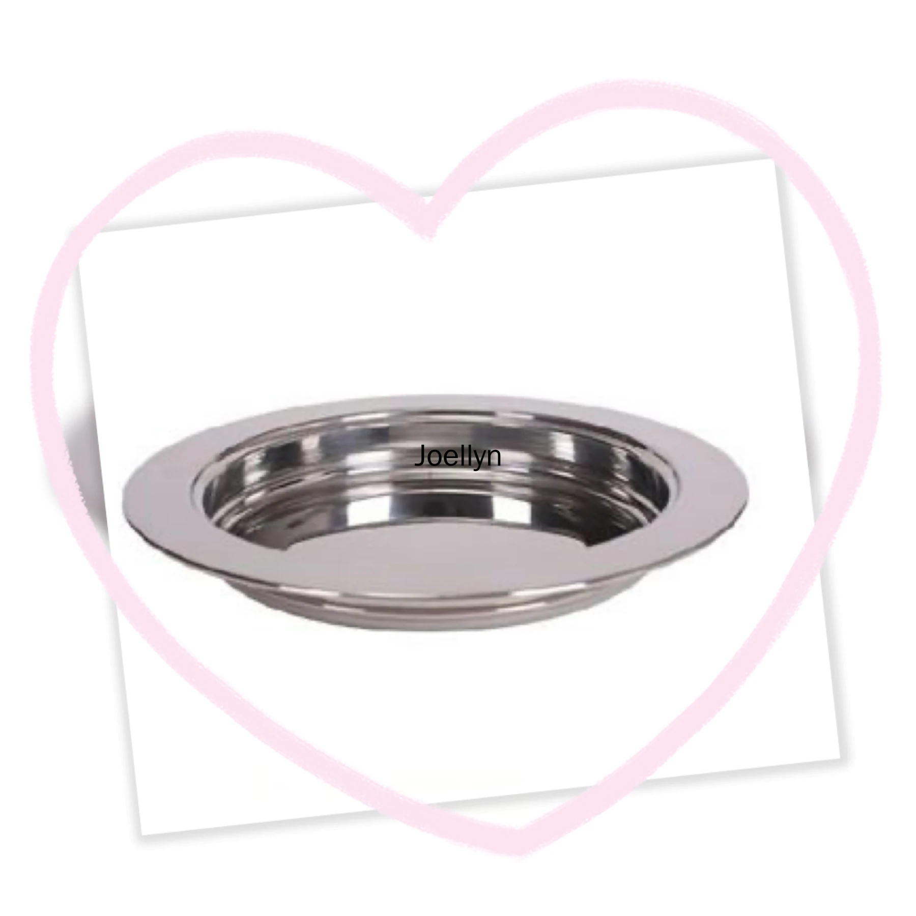 Stainless Steel Round Bread Plate, Dishes, Holy Communion, Art and Design Products