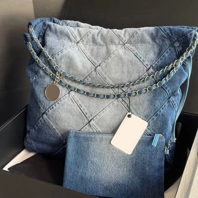 2023 Newest Fashionable Denim Women Bags Summer Beach Designer Luxury Top  Quality Lady Handbag Chains Shoulder Tote Bag - AliExpress
