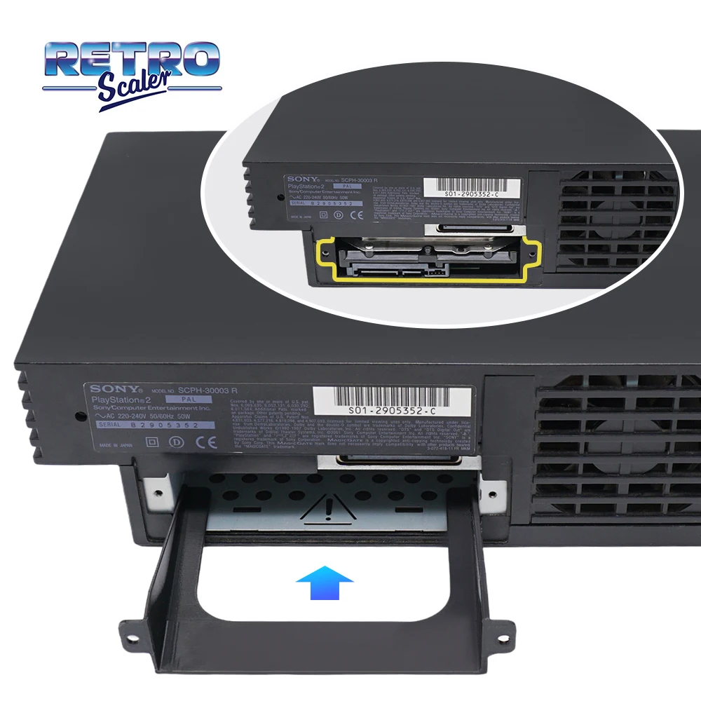 RetroScaler35Inch3DPrintedSATAHDDHardDriveBracketfor