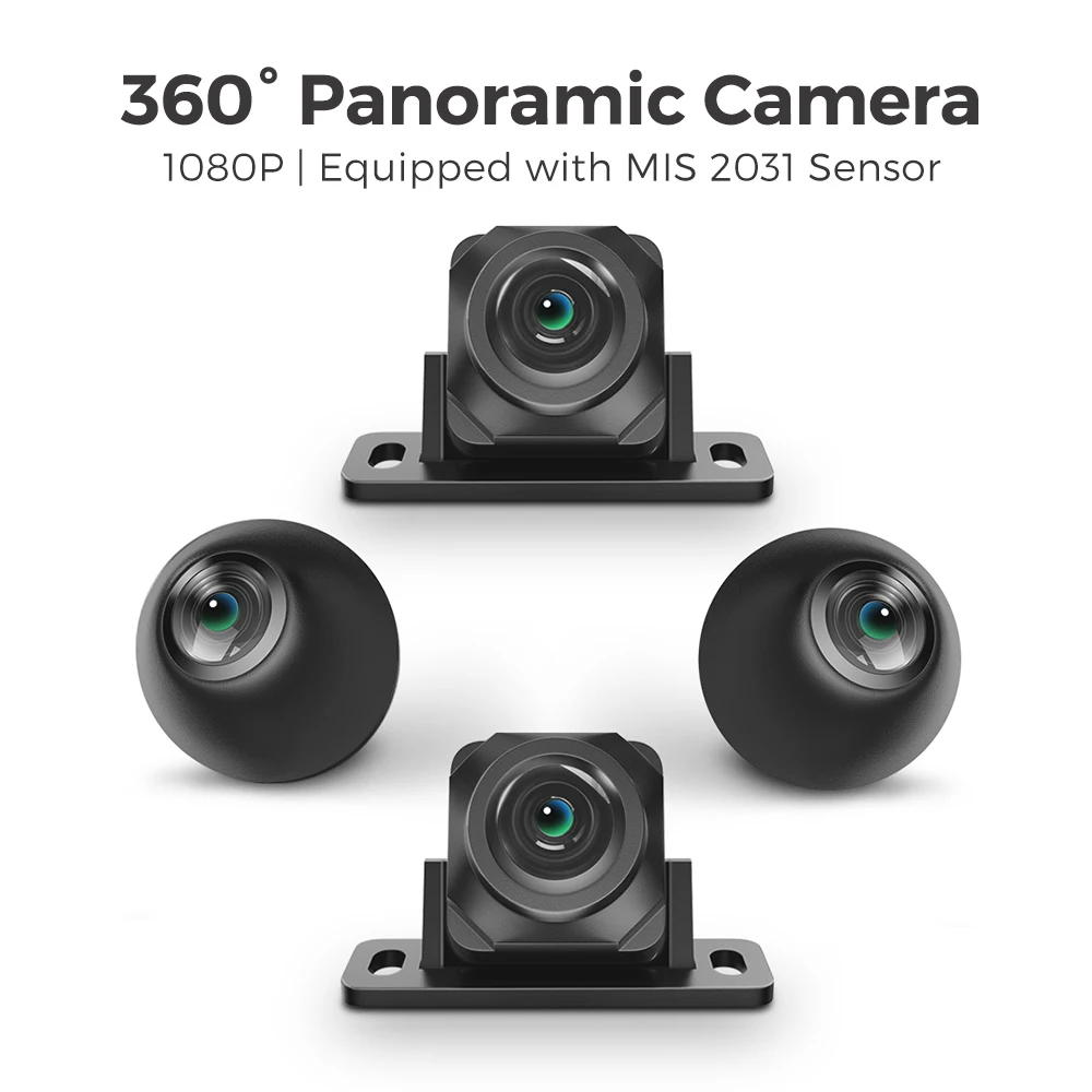 Caméra 360° Or en action, capturant une scène de paysage avec stabilisation intégrée.