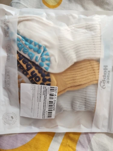 Anti-Slip Cotton Baby Socks - Rubber-Grip Toddler Socks for Boys and Girls photo review