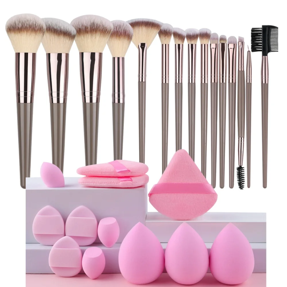 Luxury Soft Fluffy Cosmetic Brush Set for Effortless Beauty