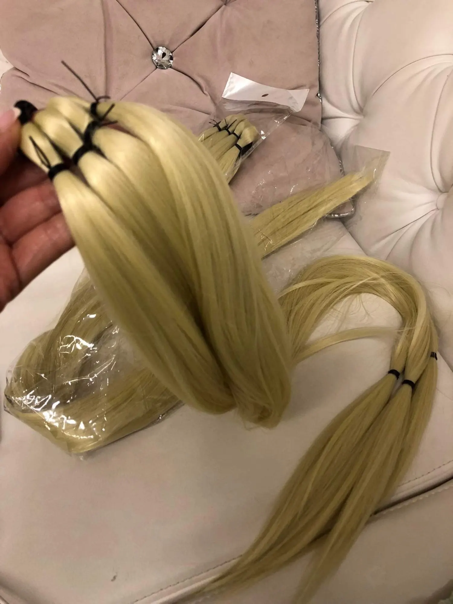 Synthetic Long Braided Ponytail Hair Rope Extension photo review