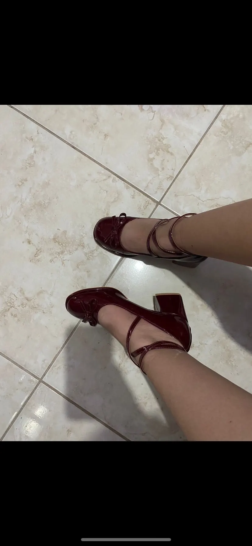 Red Mary Jane Heels, customer photo