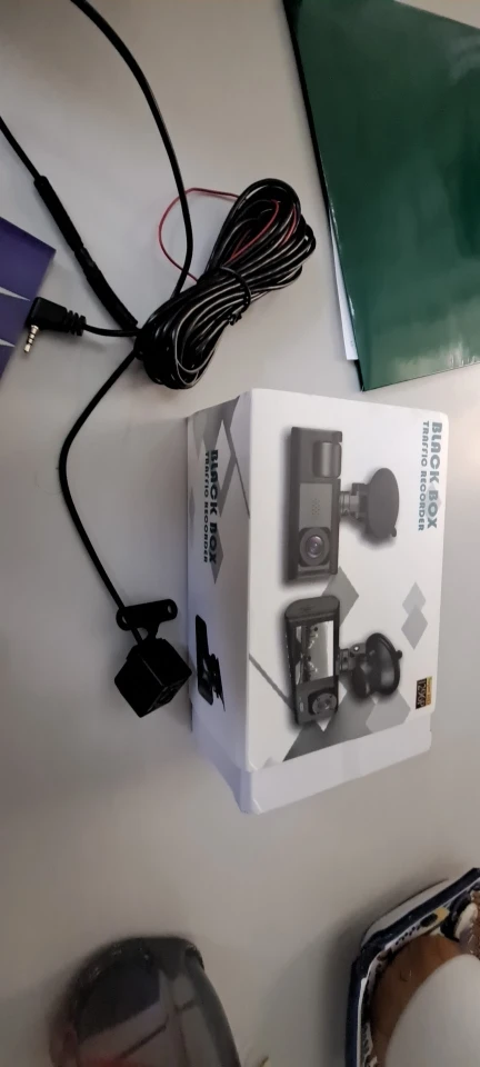 Dash Cam W/ IR Night Vision Loop Recording & 2" IPS Screen 1080P 3 Camera ， DVR recorder, video recorder, Vehicle DVR photo review