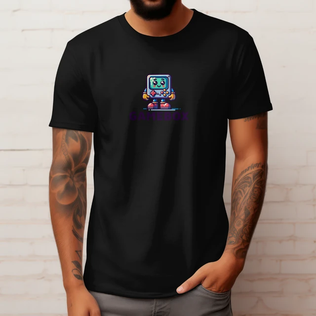 Camiseta Masculina Gamebox Polo Blu Estampada em Algodão do P ao G1
