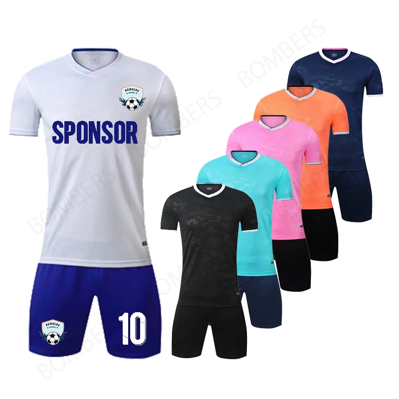 

Adult Kid Football Soccer Jerseys Set Boys Short Sleeve Training Suit Football Jersey Set Sportswear Uniforms DIY Custom