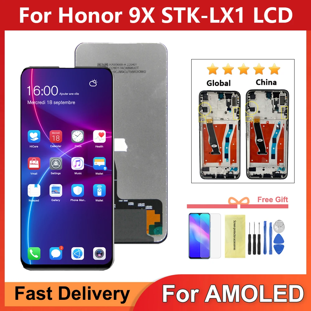 프리미엄 글로벌 에디션 STK-LX1 STK-L22 LCD 디스플레이 터치 스크..