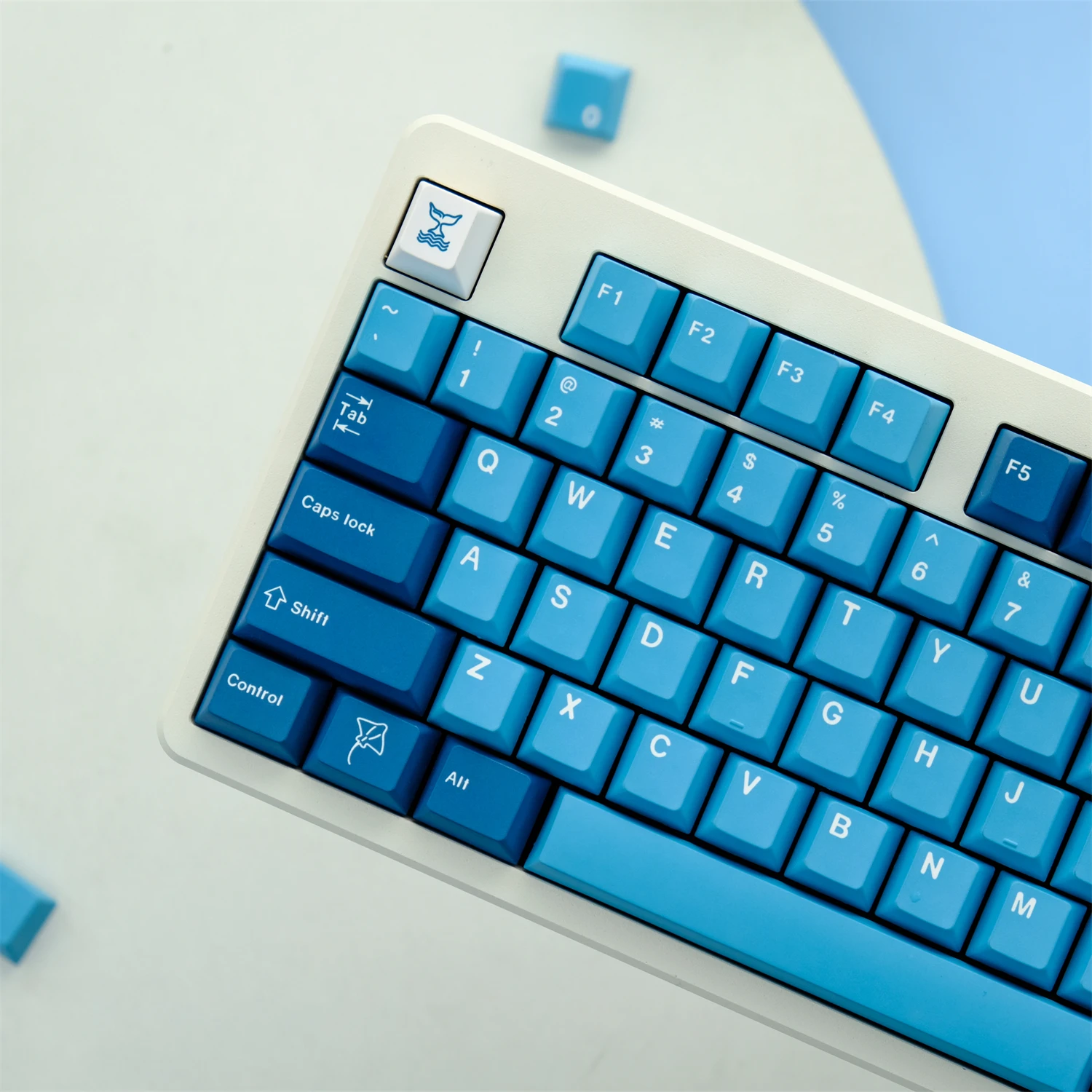 Chaves Gmk Manta Keycaps Cereja Perfil Pbt Tintura Sublimação Teclado Mecânico para mx Switch com 1.75u 2u Shift 129 - Imagem 5