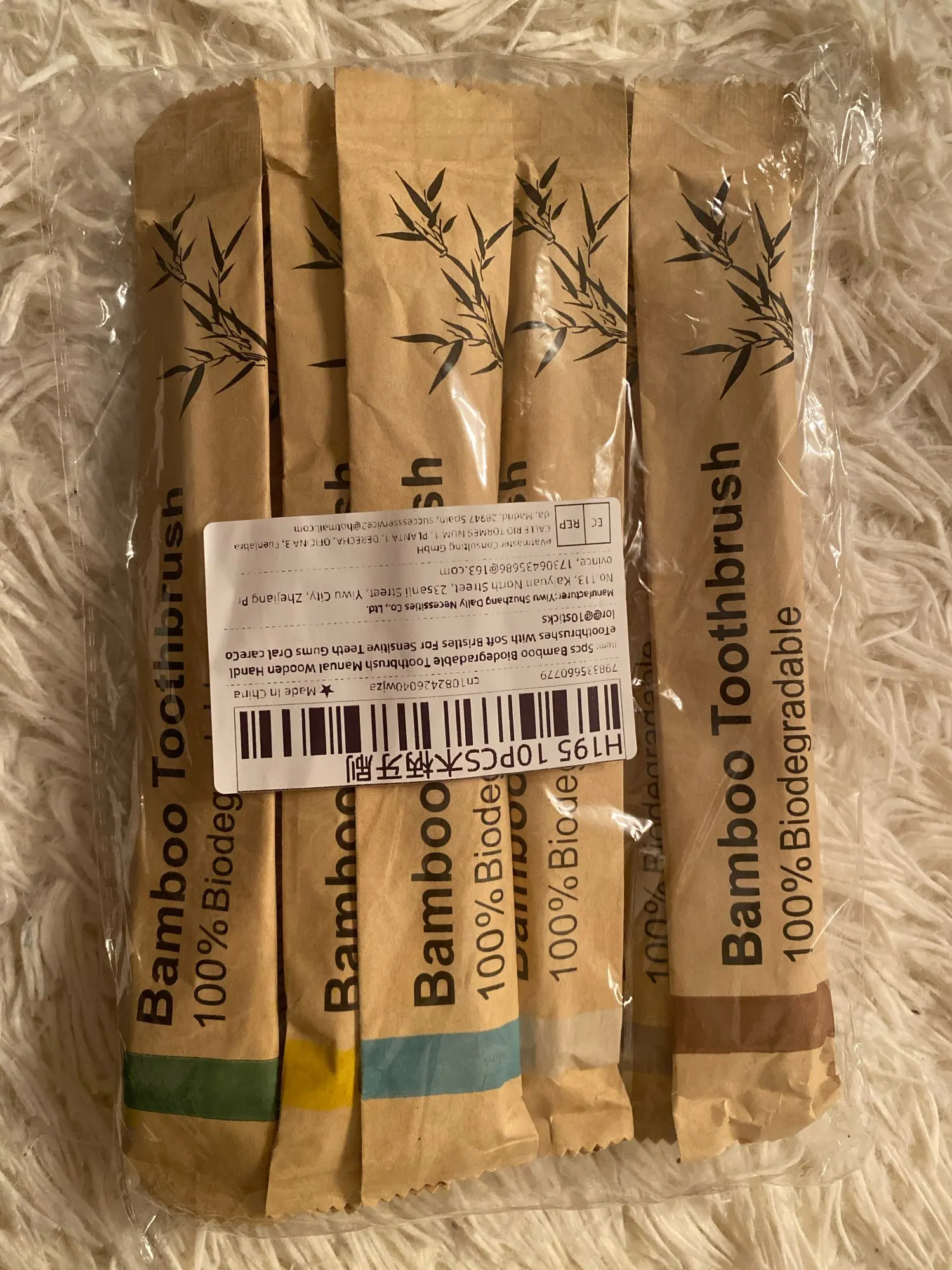 5pcs Bamboo Biodegradable Toothbrush Manual Wooden HandleToothbrushes With Soft Bristles For Sensitive Teeth Gums Oral Care photo review