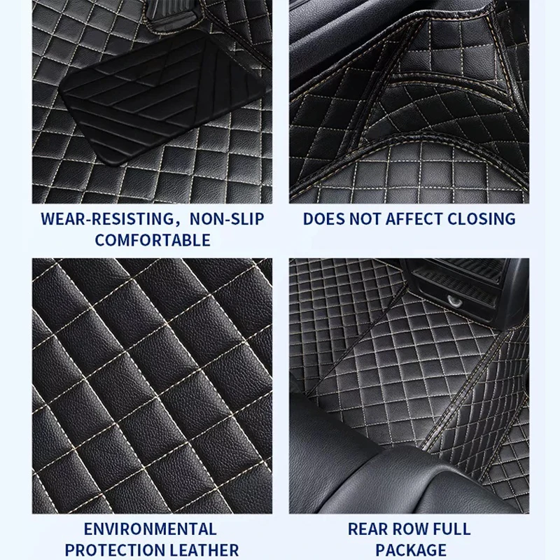Auto Fußmatten Für Bmw E46 Serie 3 Benutzerdefinierte Wasserdicht Innen  Details Teppiche Leder Auto Fuß Pads Zubehör