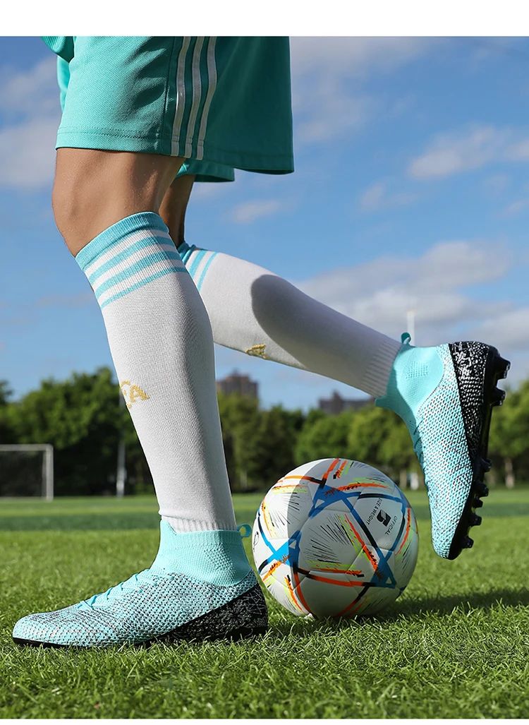 Men FG/TF Football Boots Futsal Professional Unisex Soccer Shoes High Quality Grass Training Sport Non Slip Outdoor Male_voghion.com