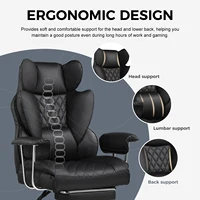Big and Tall Gaming Chair with Pocket Spring Lumbar Support, Ergonomic Office Chair with Footrest - Image 6