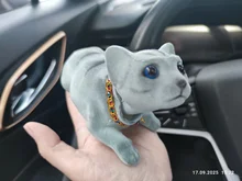 2D Shy Kitty Bobble,Stress Relief Cat Bobble Car Dashboard Decorations