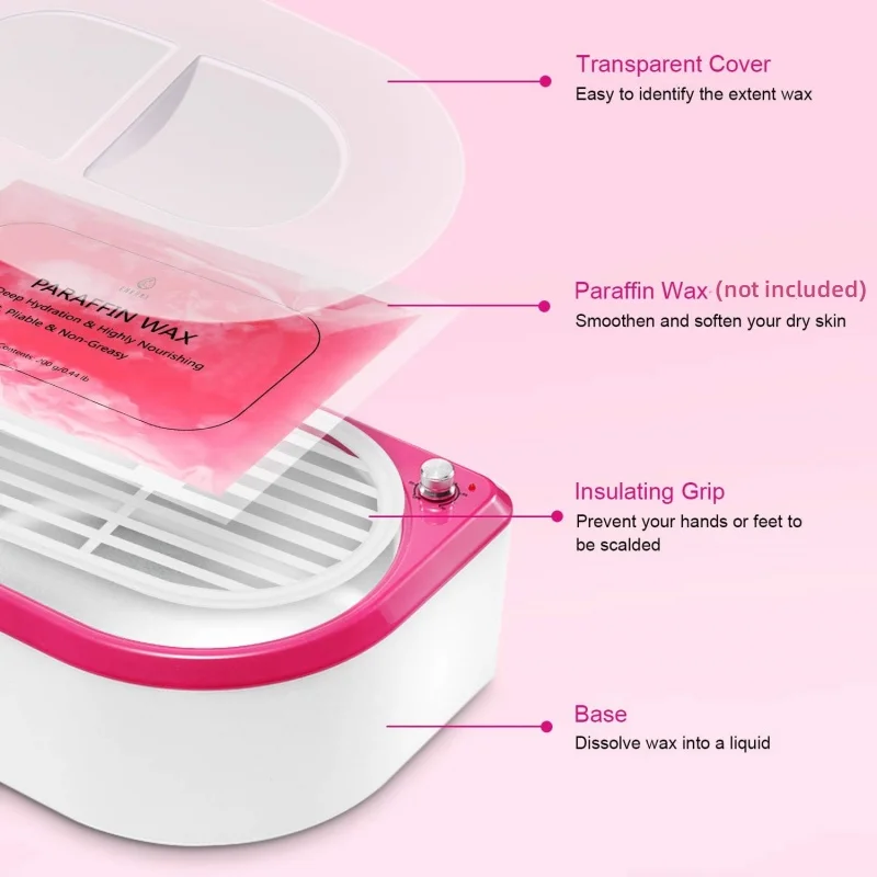 Wax Heater Epilator Paraffin Wax Melter Temperature Control Moisturize Relieve Chapped Skin