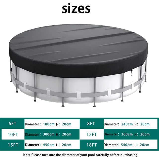 1 ชิ้นกันน้ําพับรอบสระว่ายน้ํา,กันน้ํา,กันฝุ่น,แมลง,สําหรับ Inground Pool Protectorฝุ่น 4