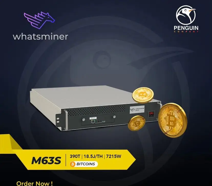 

WHATSMINER M63S 390TH/s 7215W
