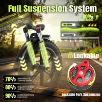 Vélo électrique DEEPOWER H20Pro 2000W, batterie LG 48V 25Ah, vélo électrique pliable à pneus larges, 55 km/h, tout-terrain, vélo électrique pour adultes, frein hydraulique 4