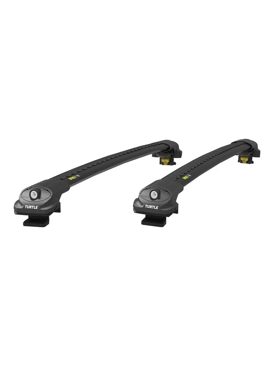 Turtle can carry car roof rack cross bars on the rails turtle Air1