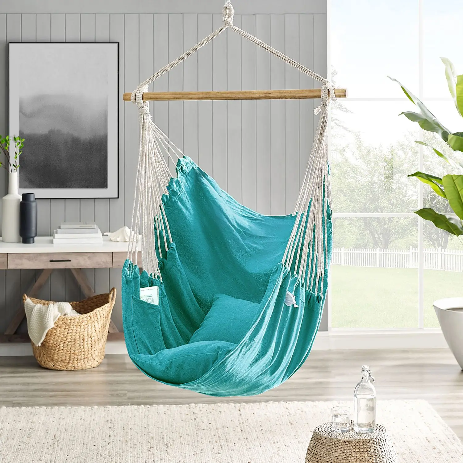 Hanging Chair, Hanging Chair, Cocooning Home Decor, Swing, Seat, with 2