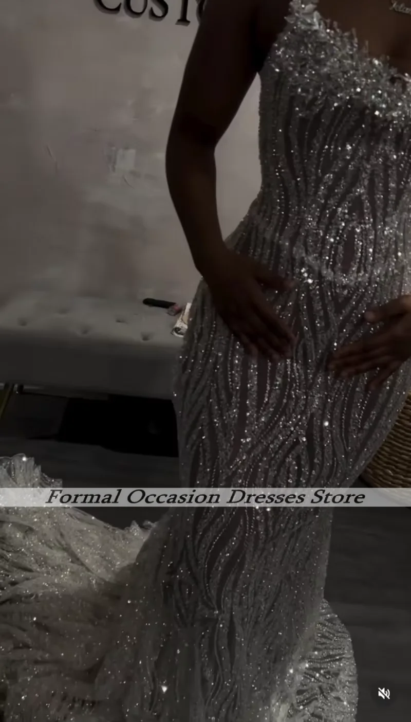 Prom Dresses Strapless Rhinestone Mermaid Party Beading Evening