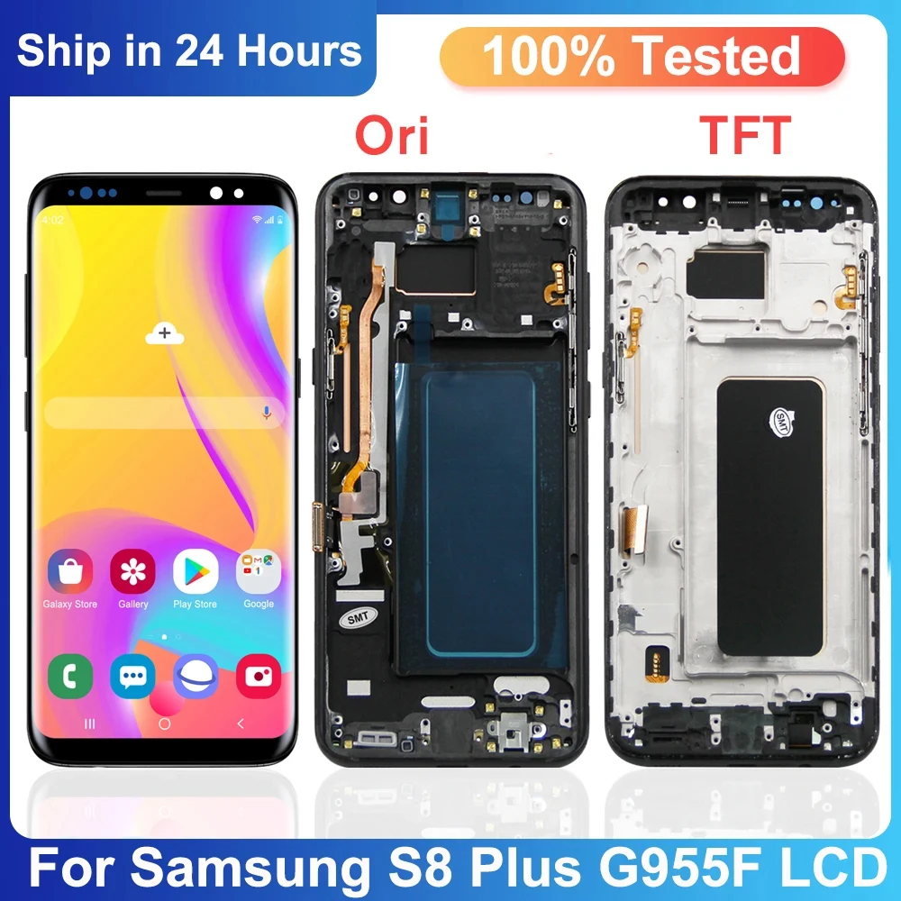 Lcd Testato Al 100% Di Qualità Tft Per Display Samsung Galaxy S8 Plus Con Cornice Per Samsung S8 Plus Display Touch Screen Assembly