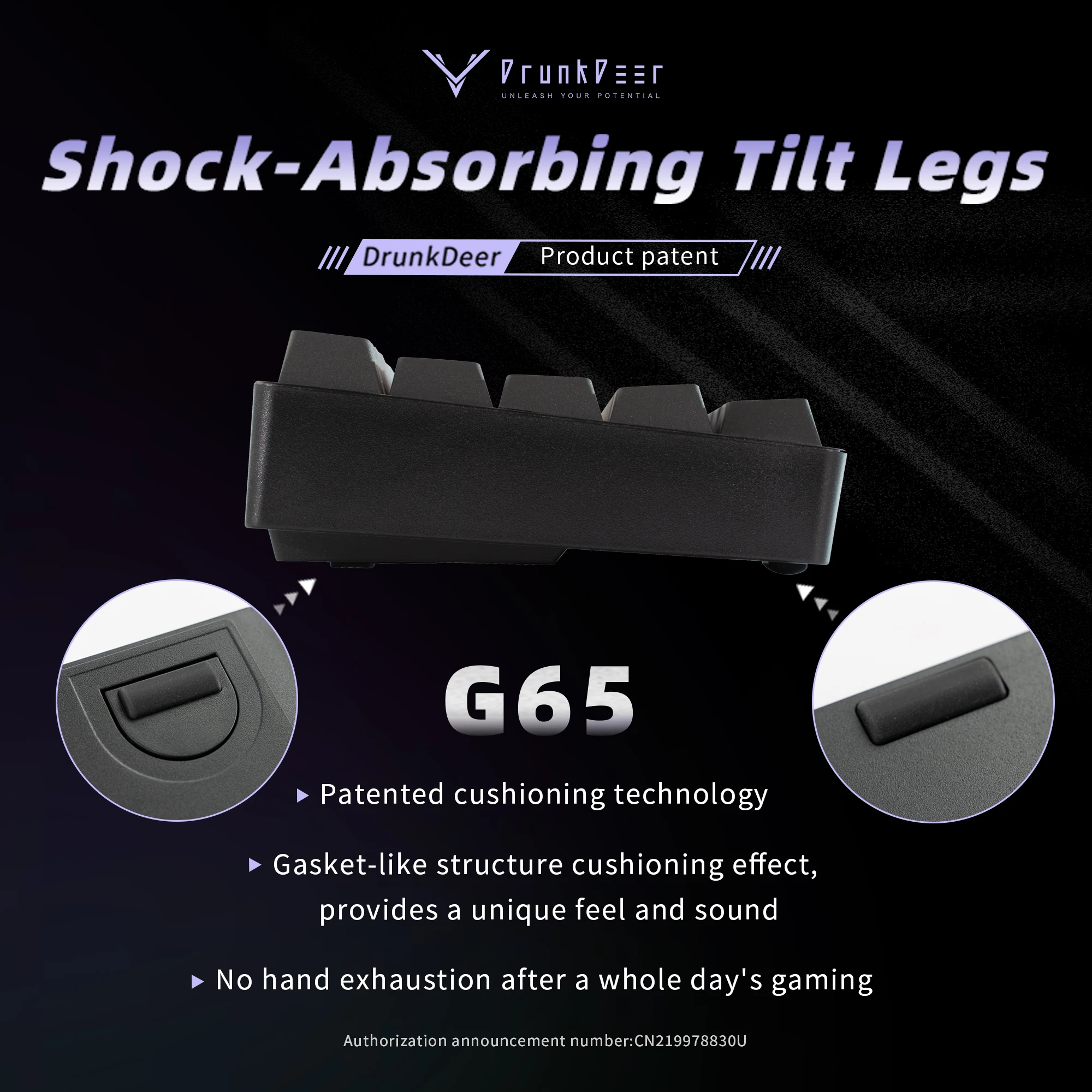 DrunkDeer G65 Mechanical Keyboard,Rapid Trigger TKL Gaming 