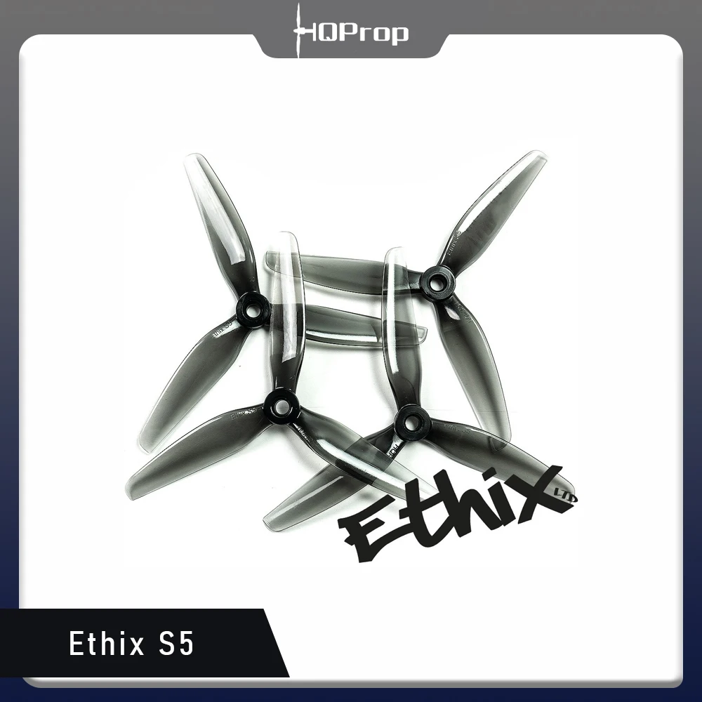 HQ Prop Ethix S5 5040 3-Blade Propeller for 5inch FPV Drone 2CW+2CCW 4pcs/bag for RC FPV Racing Freestyle Quadcopter