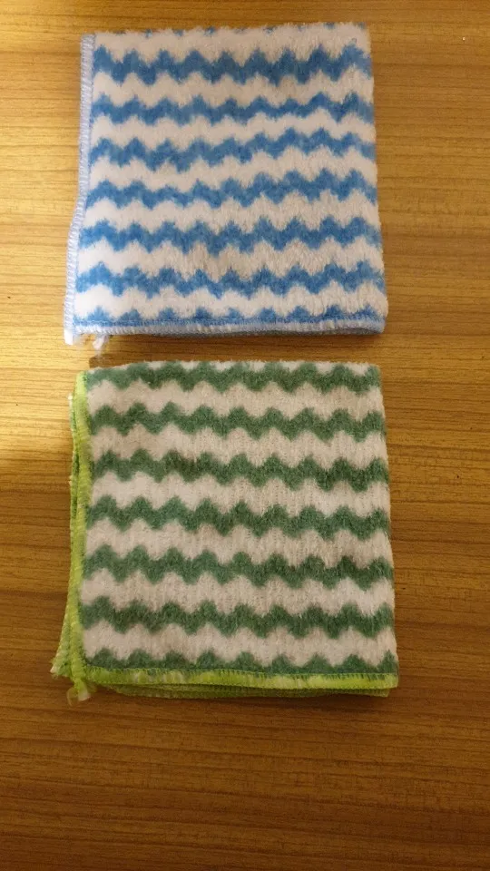 Microfiber Cleaning Cloth Velvet Thickened Dishcloths High Absorbent Scouring Kitchen Washing Dish Rags Household Wipe Towels photo review