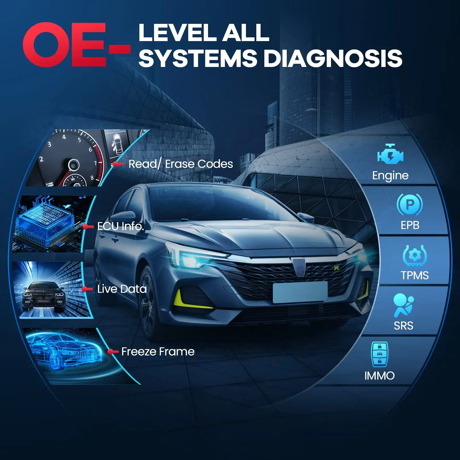 10/50PCS NEW MUCAR BT200/BT200 PRO OBD2 Auto Scanner tool car diagnostic tool full system code reader Oil/SAS 15 resets function