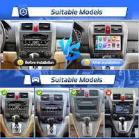 9 Inch Wireless Car Stereo for Honda CRV 2007-2011 2G+32G CarPlay Android Auto Touch Screen Car Radio with Rear Camera GPS WIFI - Image 5